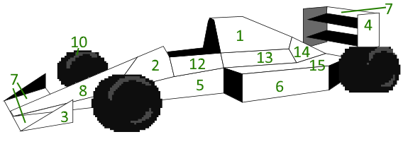 Alternate car shape