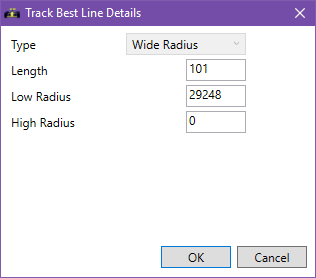 Best line wide radius details window screenshot