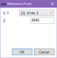 Object shape reference point editing