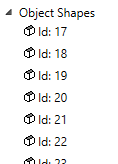 Object shapes treeview screenshot
